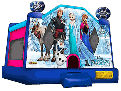 frozen theme bounce house