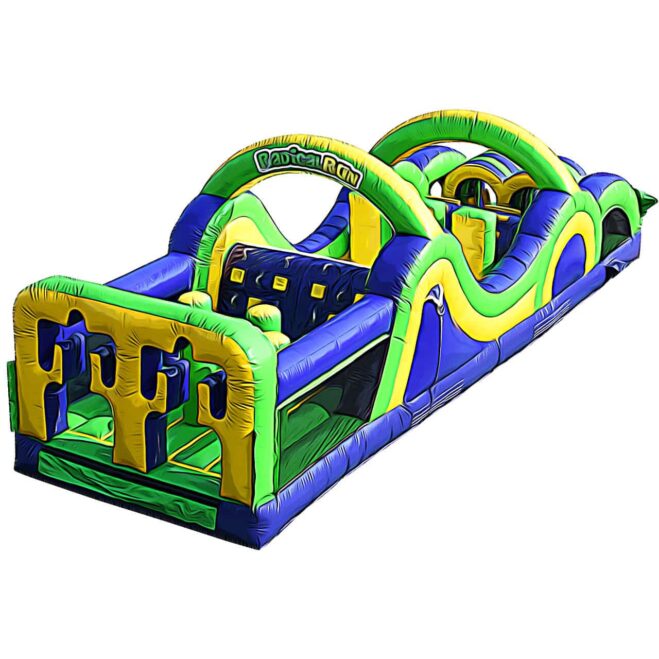 radical run 35 feet obstacle course rental