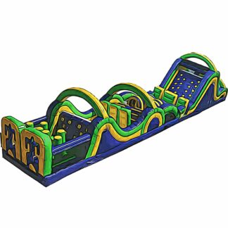 radical run 65 feet obstacle course inflatable